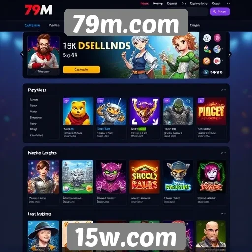 Características da interface do usuário em 79m.com